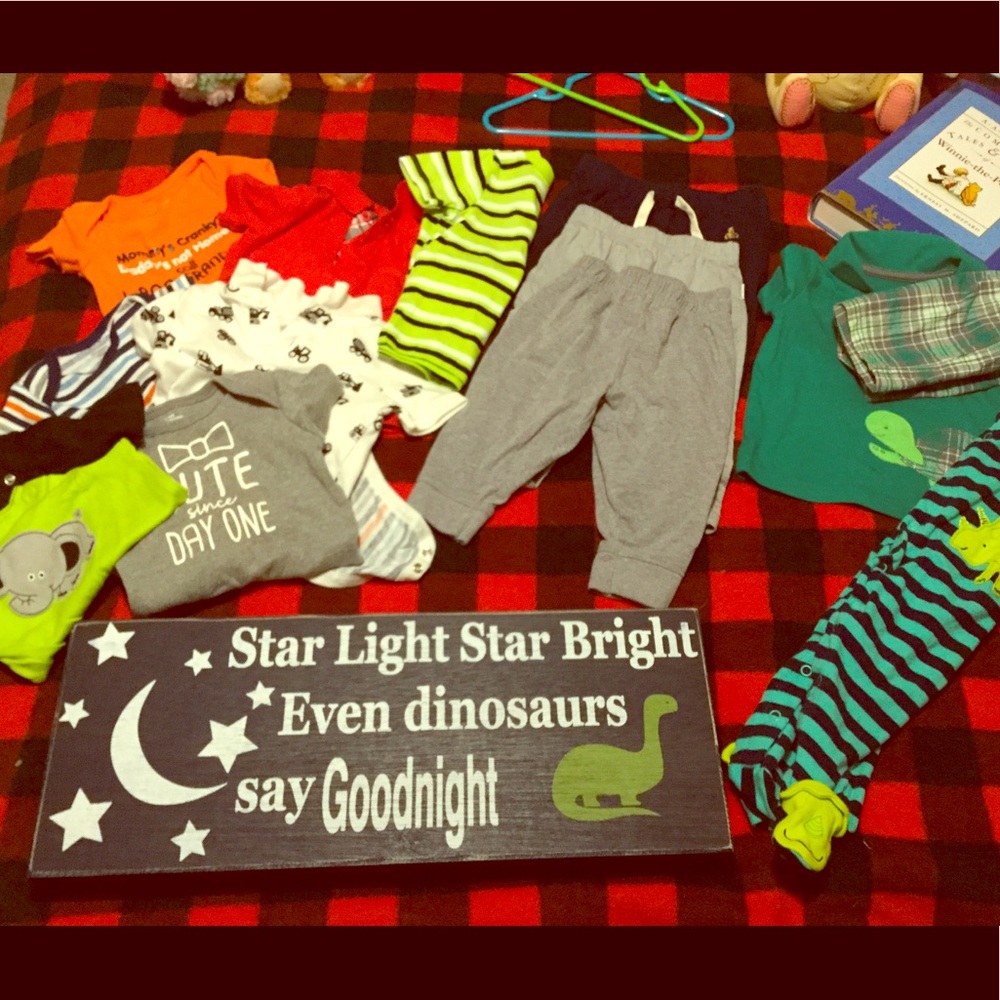 Lot of baby boy 6-9 month clothes.